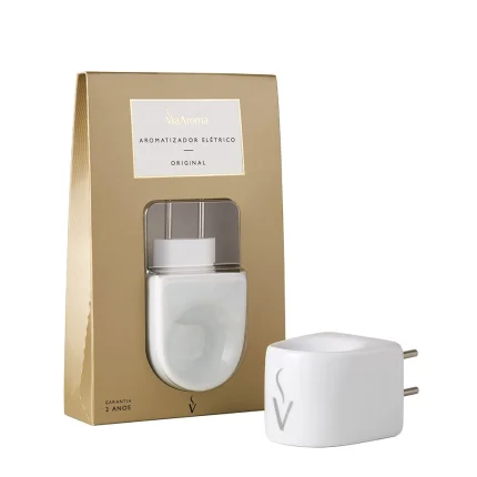 Difusor Aromatizador Elétrico Porcelana Branco