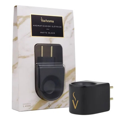 Difusor Aromatizador Elétrico Porcelana Matte Black